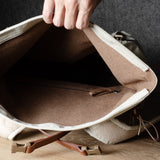 Sac à dos à enroulement. Classique Naturel