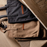 Grand sac fourre-tout en laine Signature. Cacao
