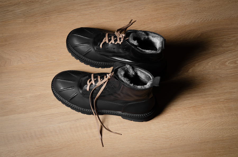 Alpine Duck Boots . Black