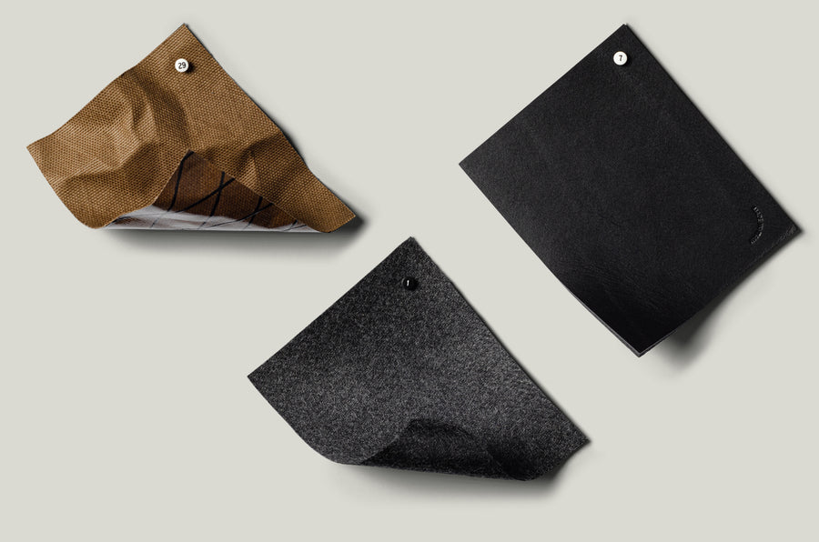 Folding Laptop Bag . Black Brownish