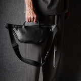 Closest Ally Leather Belt Bag . Coal