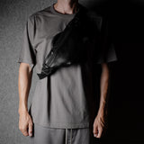 Closest Ally Leather Belt Bag . Coal
