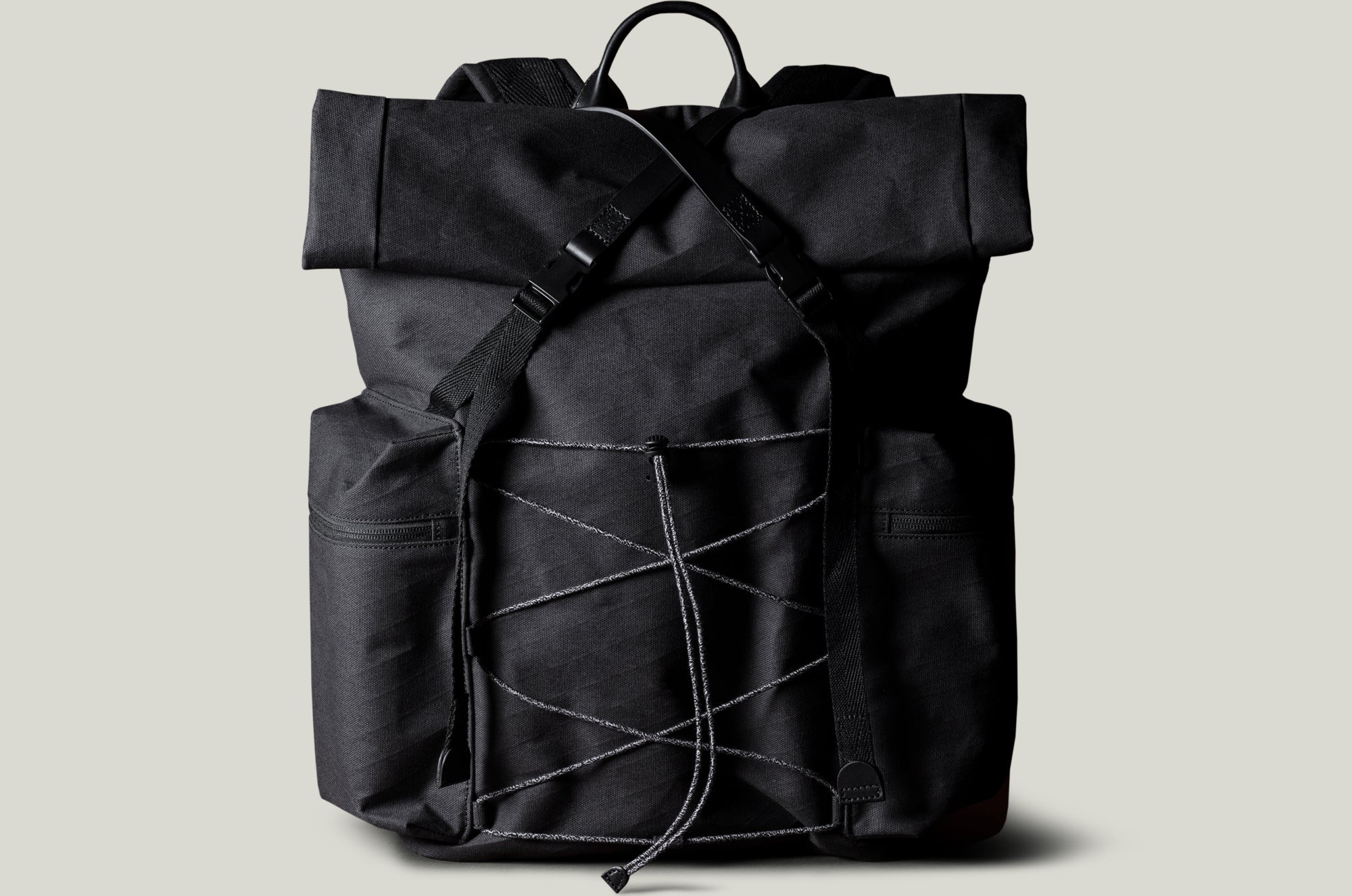 Roll-Top Backpack Black Charcoal – hardgraft - Main Image