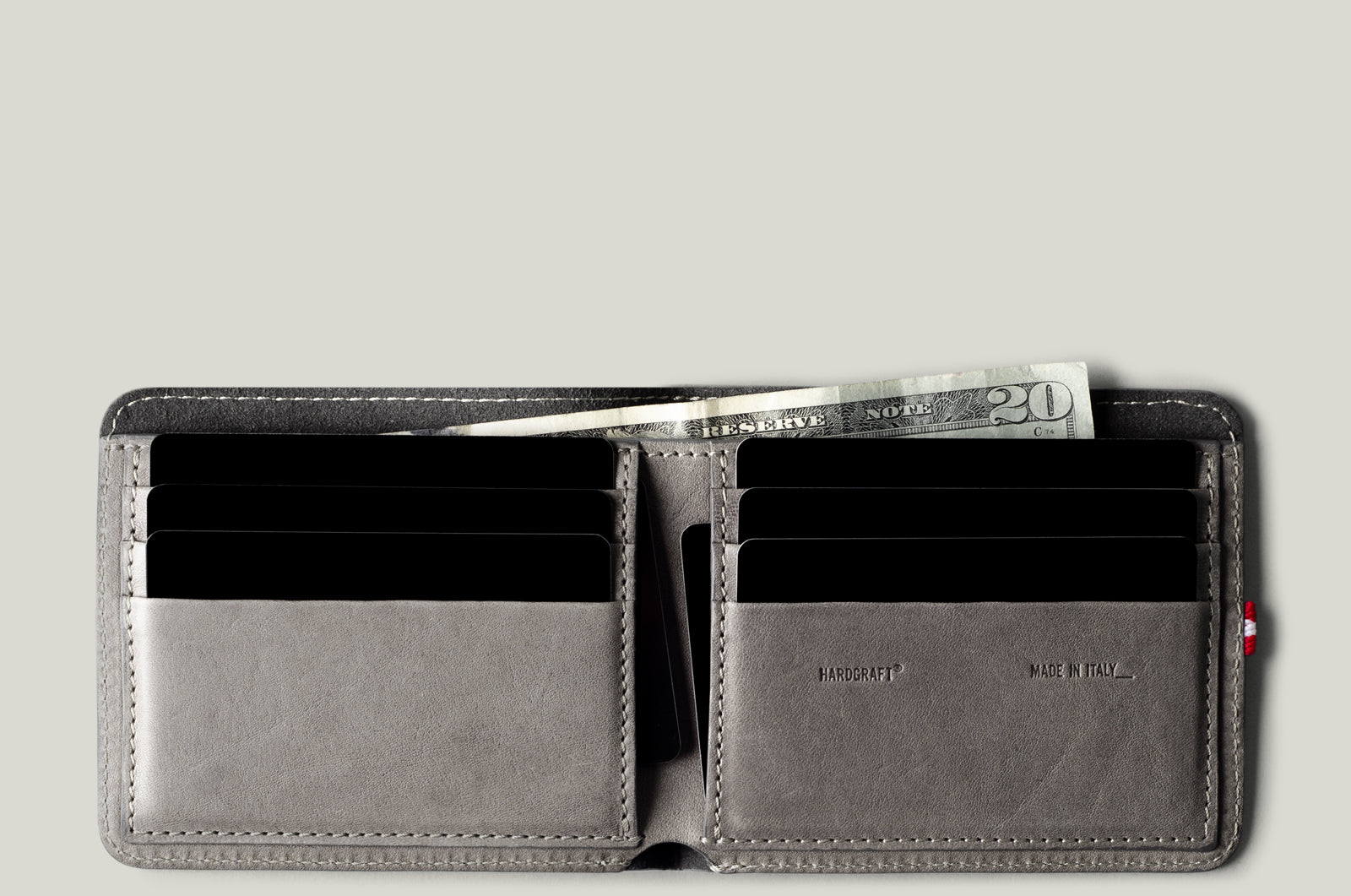 Hardgraft CASH CARD WALLET . OFF GREY