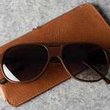 Étui à lunettes fin. Classique