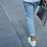 Sac messager décontracté. Gris cassé