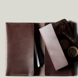 2 Trick Pony Card Wallet . Deep Brown