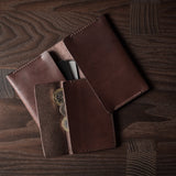 2 Trick Pony Card Wallet . Deep Brown