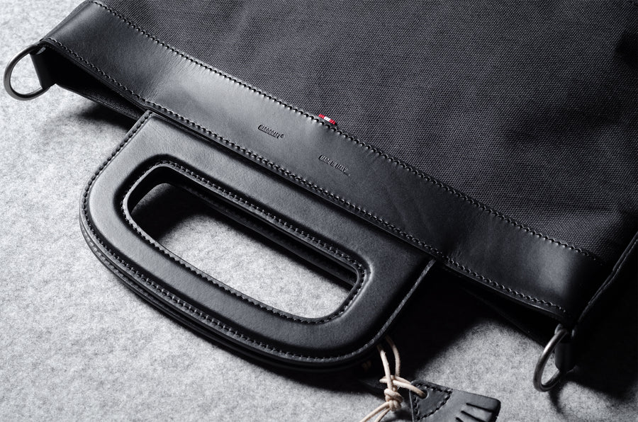 Folding Laptop Bag . Black Charcoal