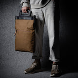 Folding Laptop Bag . Black Brownish