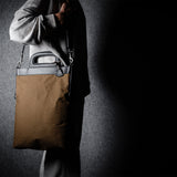 Folding Laptop Bag . Black Brownish