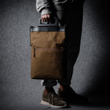 Folding Laptop Bag . Black Brownish