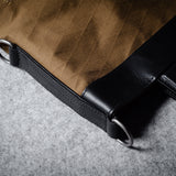 Folding Laptop Bag . Black Brownish
