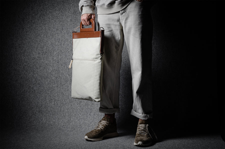 Folding Laptop Bag . Classic Natural