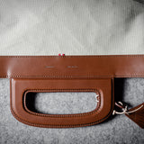 Folding Laptop Bag . Classic Natural
