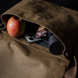 H Small Messenger Bag . Black Brownish