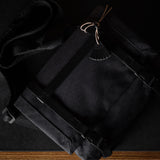 H Small Messenger Bag . Black Charcoal