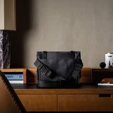 H Small Messenger Bag . Black Charcoal