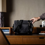 H Small Messenger Bag . Black Charcoal
