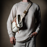 H Small Messenger Bag . Classic Natural