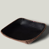 Petit plateau carré Hold On. Cacao 