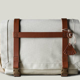 H Small Messenger Bag . Classic Natural