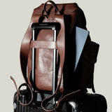 Leather Wander Backpack . Nut