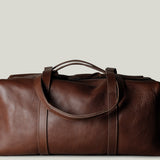 Leather Easy Duffel Bag . Nut