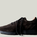 Baskets R1 en daim marron terre