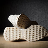 Baskets R1 en daim blanc cassé
