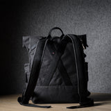 Roll-Top Backpack . Black Charcoal