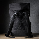 Roll-Top Backpack . Black Charcoal