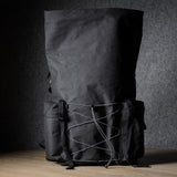 Roll-Top Backpack . Black Charcoal