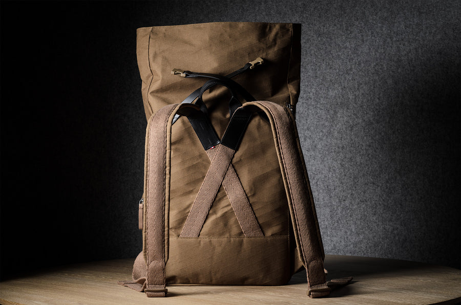 Roll-Top Rucksack . Brownish