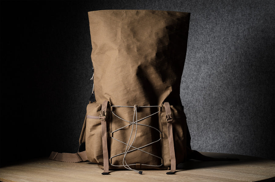 Roll-Top Rucksack . Brownish