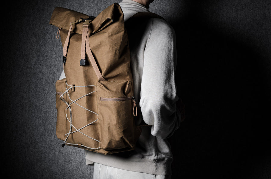 Roll-Top Rucksack . Brownish