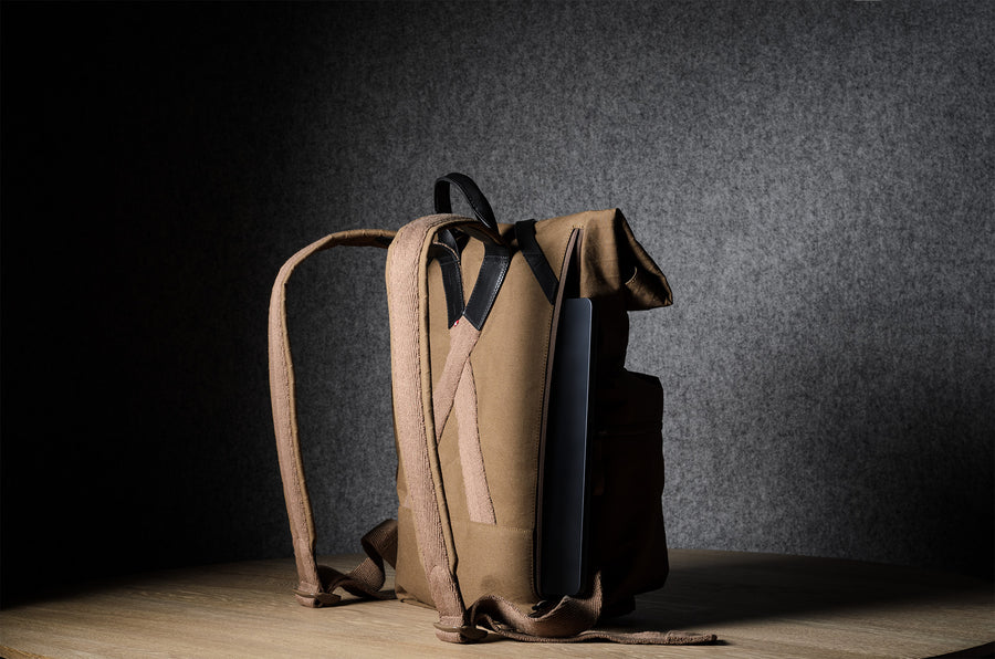 Roll-Top Rucksack . Brownish