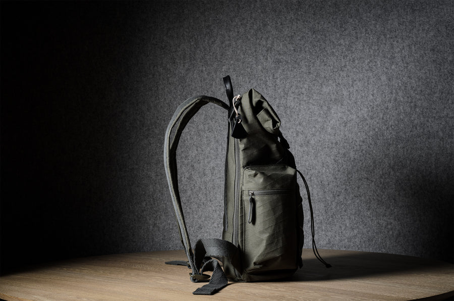 Roll-Top Backpack . Black Forest