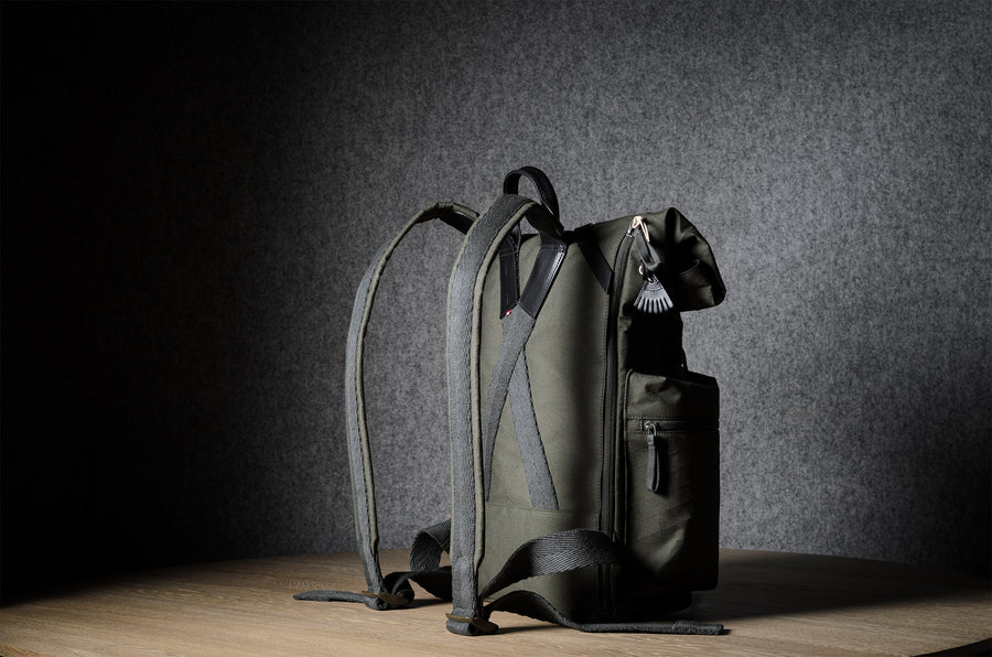 Roll-Top Backpack  . Black Forest