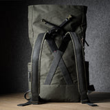Roll-Top Backpack  . Black Forest