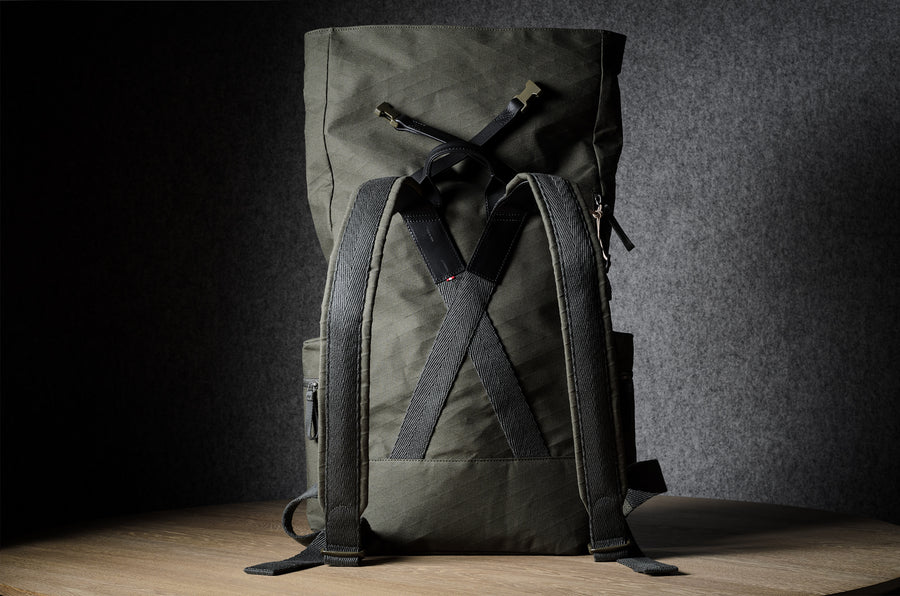 Roll-Top Backpack  . Black Forest