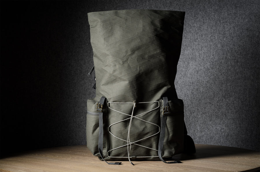 Roll-Top Backpack . Black Forest