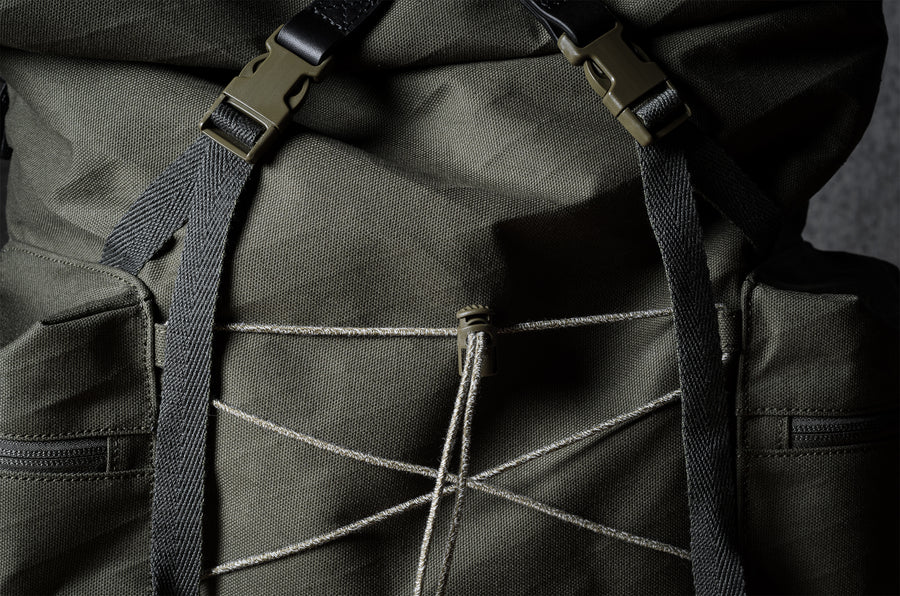 Roll-Top Backpack  . Black Forest