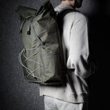 Roll-Top Backpack  . Black Forest