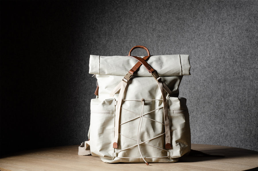 Roll-Top Backpack . Classic Natural