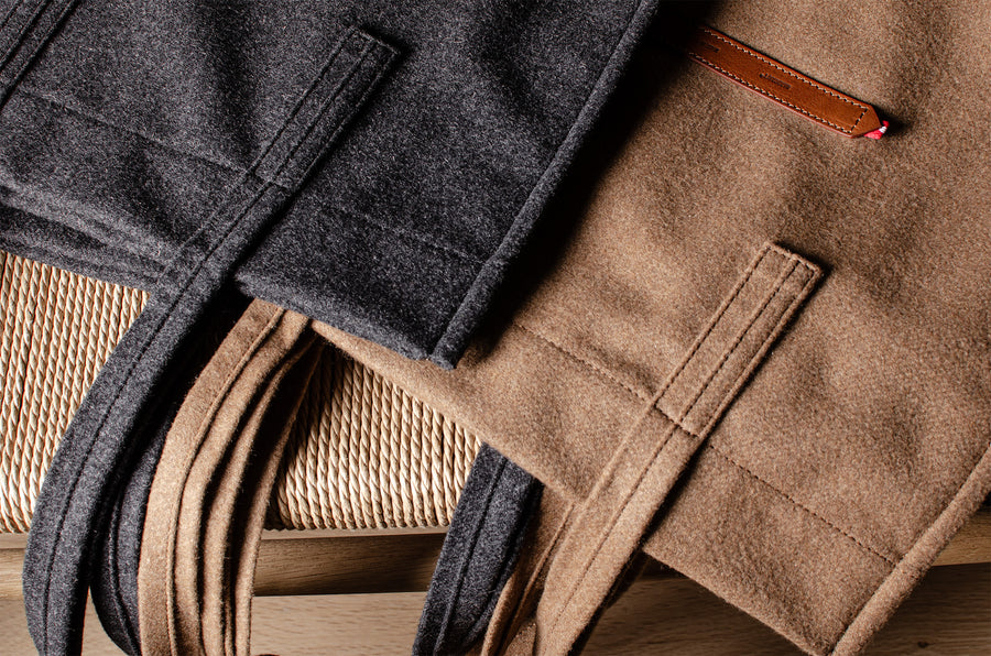 Signature Wool Tote Bag Wide . Classic