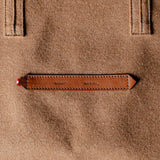 Sac fourre-tout large en laine Signature. Cacao