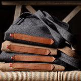 Sac fourre-tout large en laine Signature. Cacao