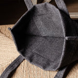 Grand sac fourre-tout Signature en laine. Classique