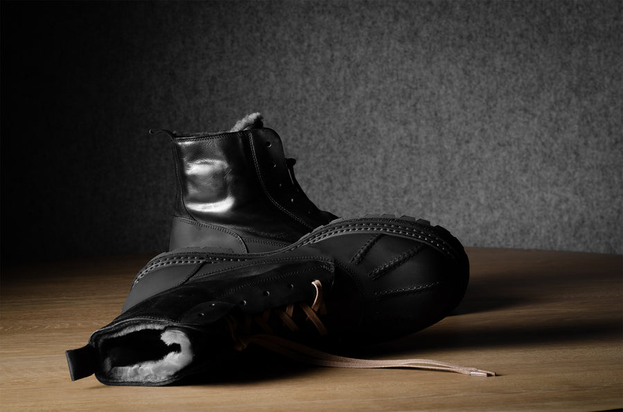 Alpine Duck Boots . Black